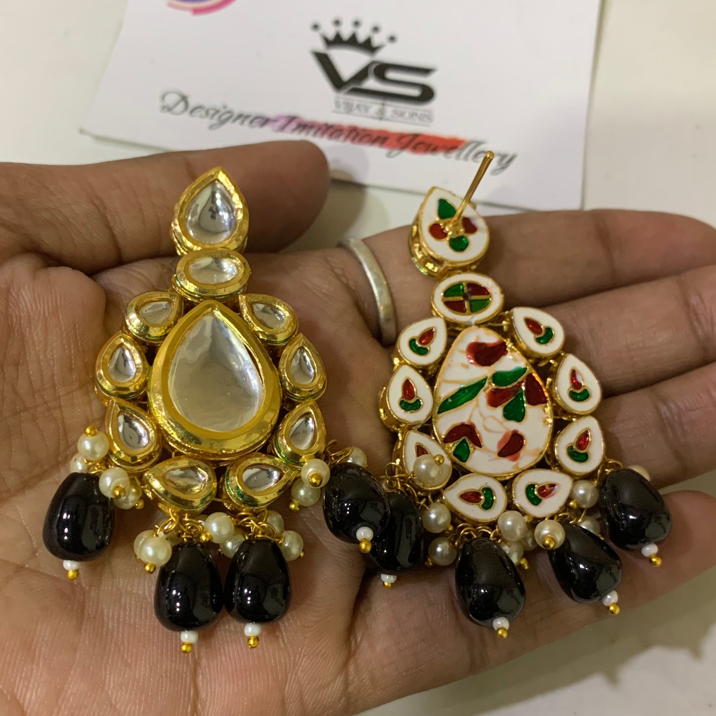 kundan Earrings 285940
