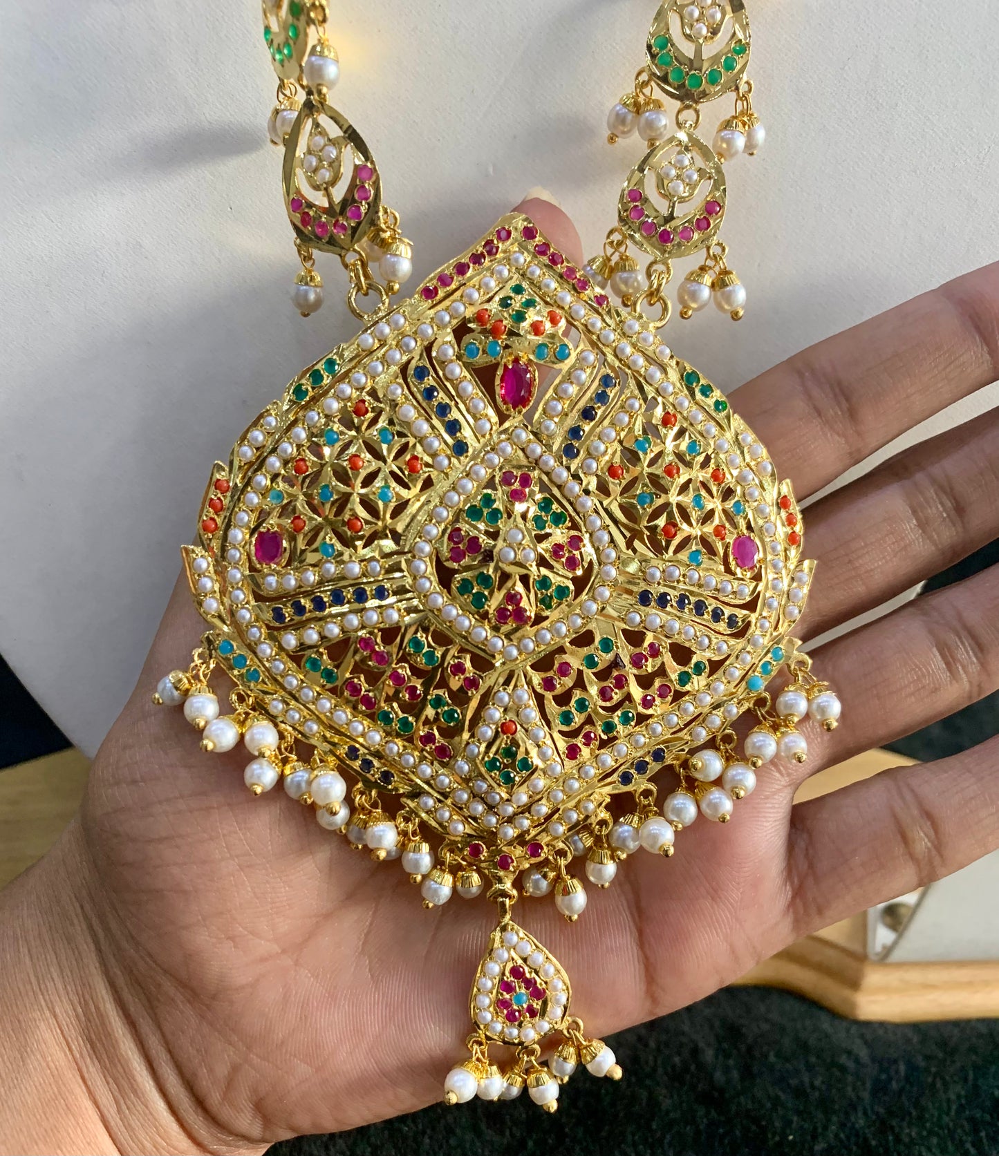Jadau Rani Haar 578545 - Vijay & Sons