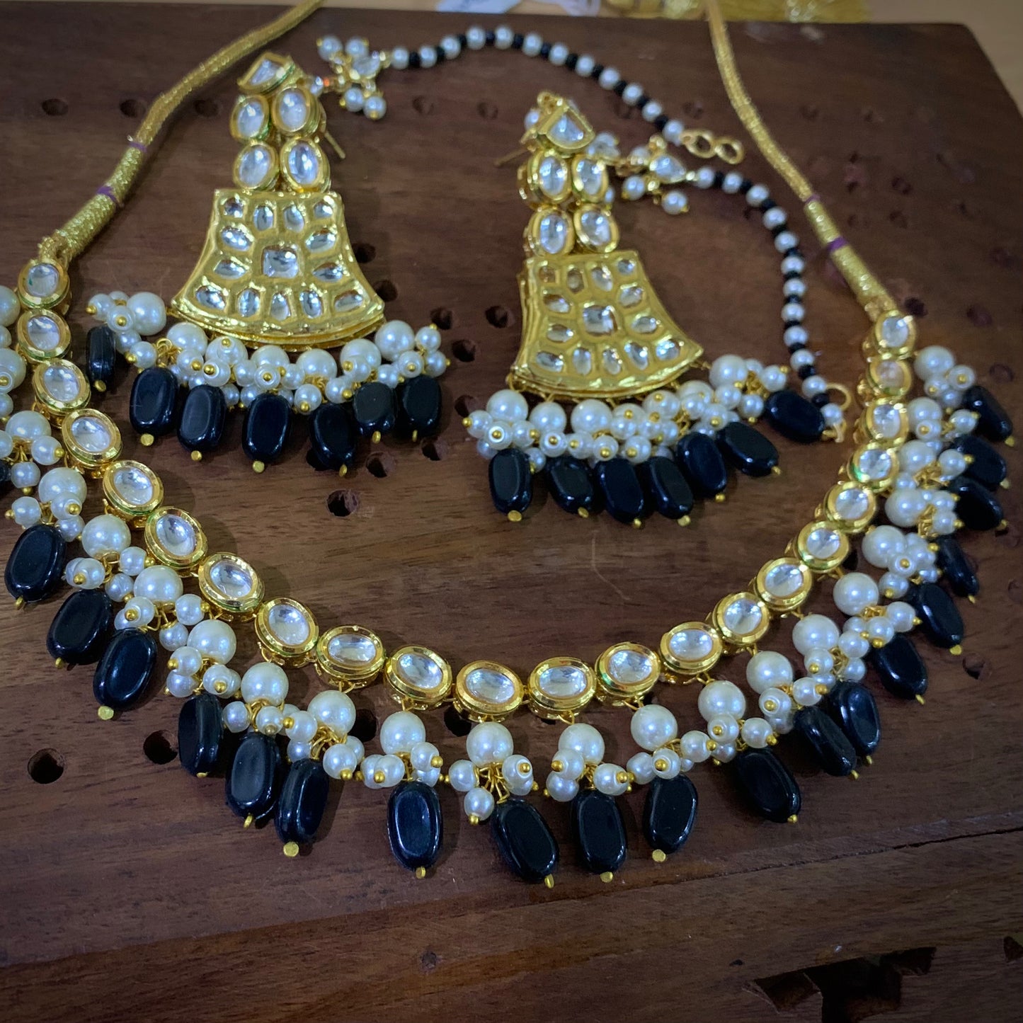 Kundan Necklace Set 47656