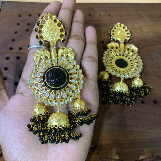 Kundan Earrings 3556 - Vijay & Sons