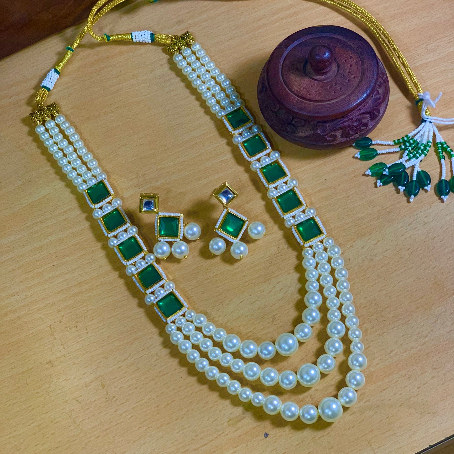 Kundan Necklace Set 26545 - Vijay & Sons