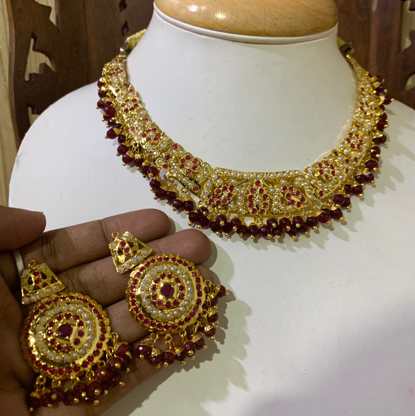 Jadau Necklace Set 725381