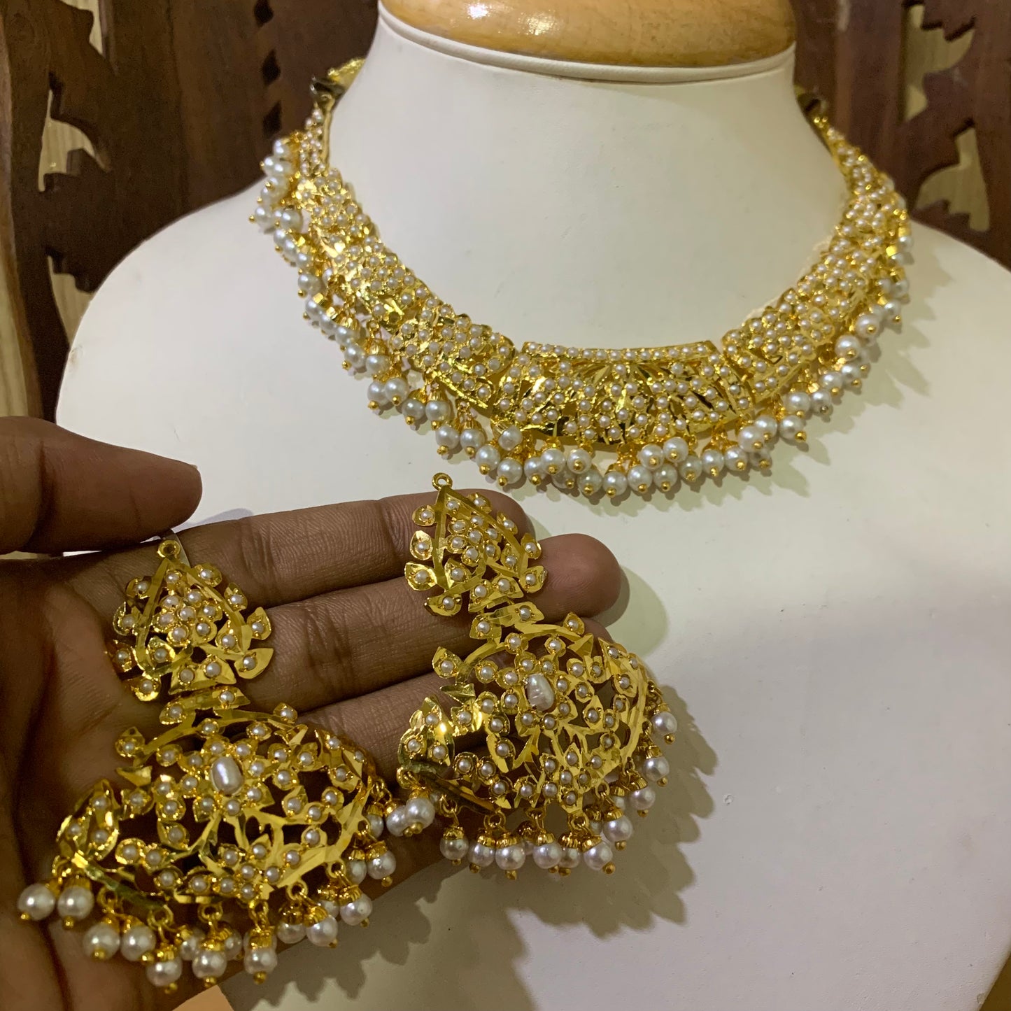 Jadau Necklace Set 725381