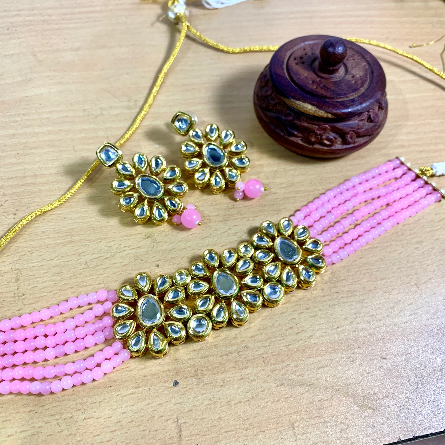 Kundan Necklace Set 45670