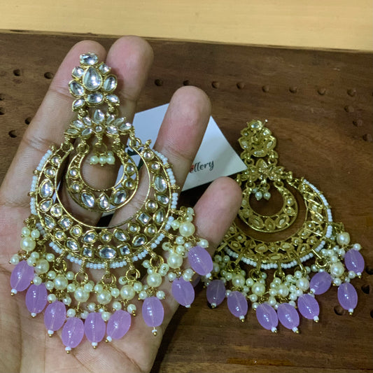Kundan Earrings 234579 - Vijay & Sons
