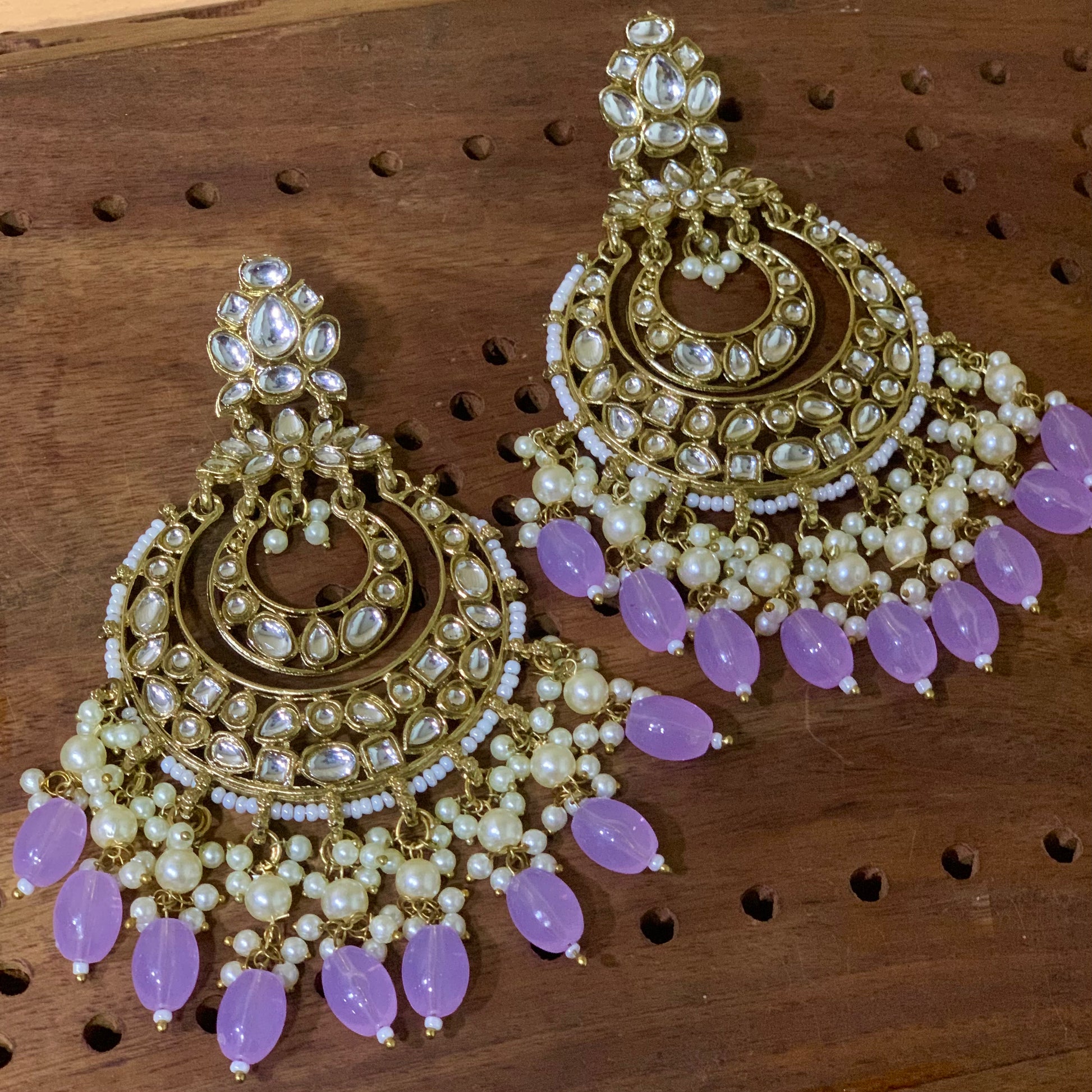 Kundan Earrings 234579 - Vijay & Sons