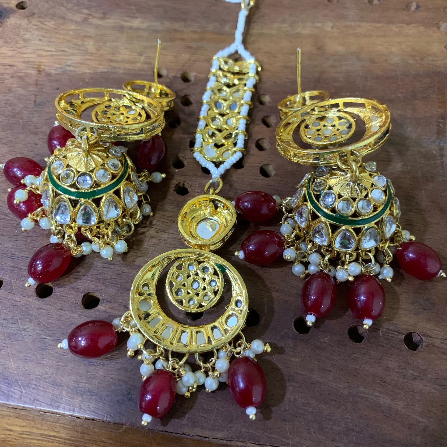 Kundan Tikka Earrings 444334