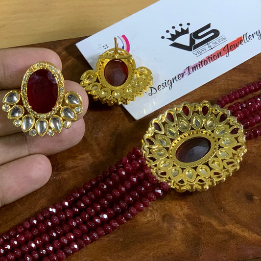Kundan Necklace Set 346456 - Vijay & Sons