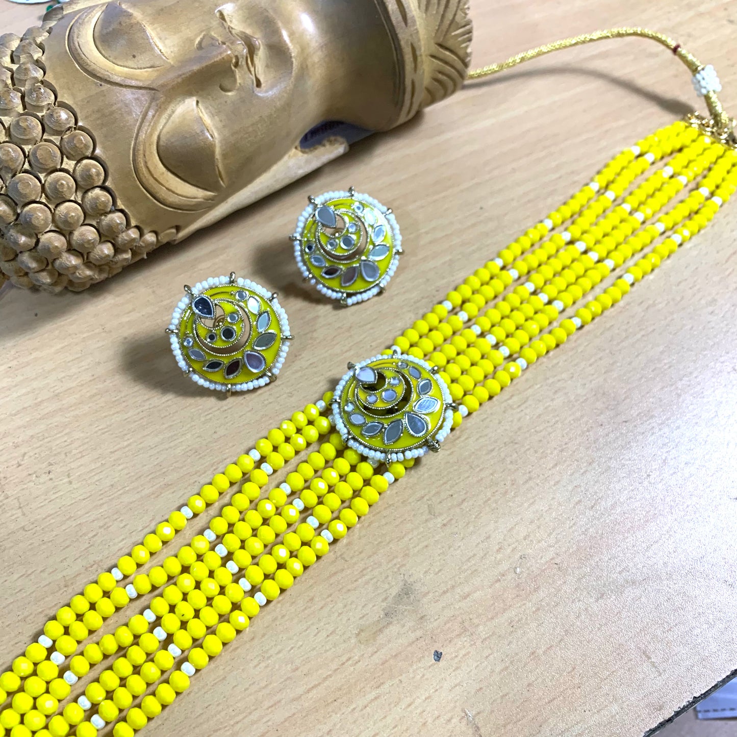 Kundan necklace set 46727778 - Vijay & Sons