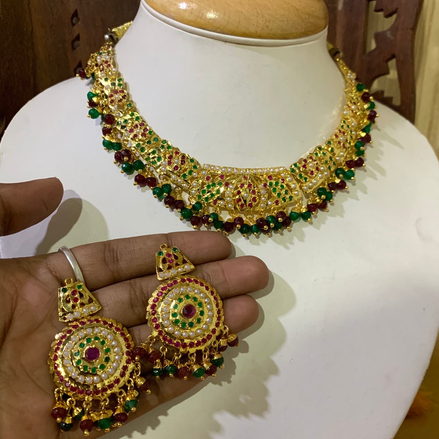 Jadau Necklace Set 725381