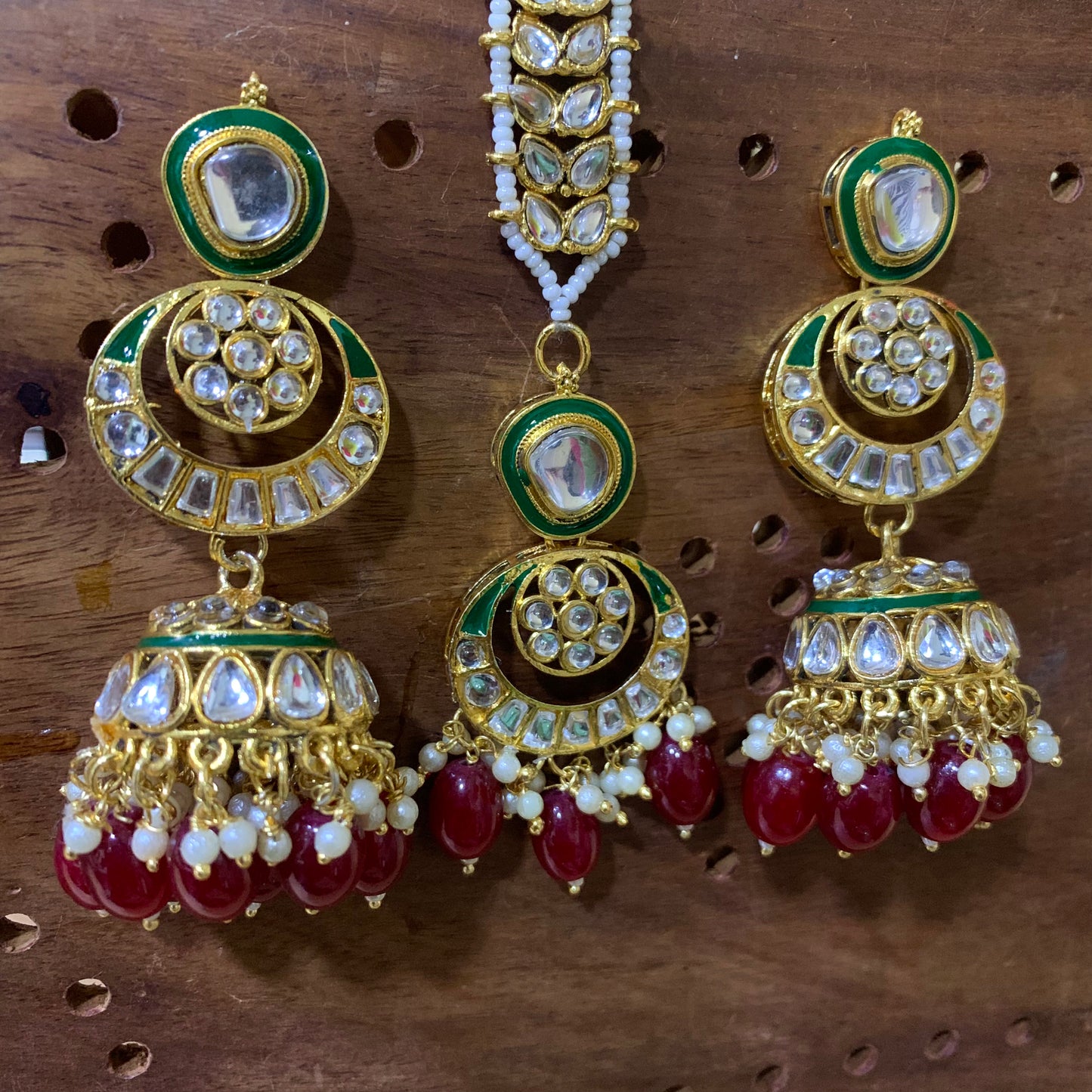 Kundan Tikka Earrings 444334