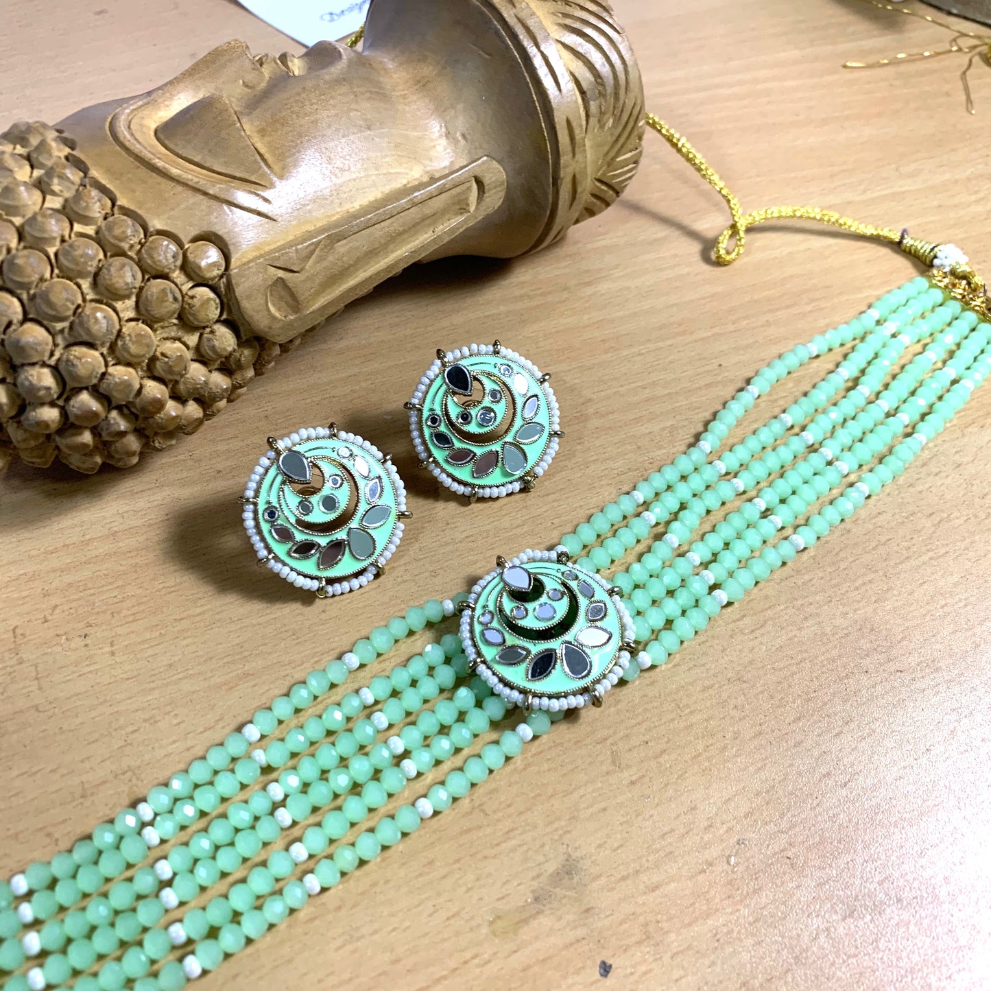 Kundan necklace set 46727778 - Vijay & Sons