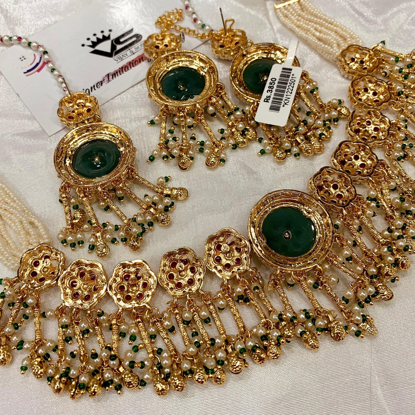 Kundan Necklace Set 27382