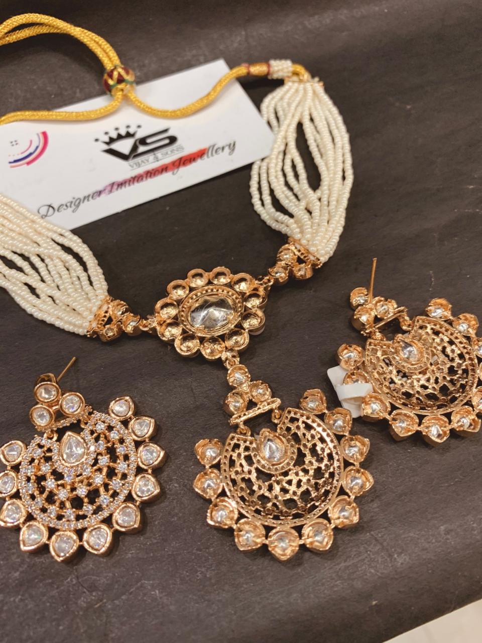 Kundan Necklace Set 92727
