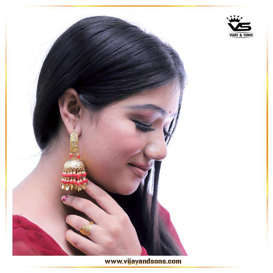 antique quality jumki earrings 553333 - Vijay & Sons