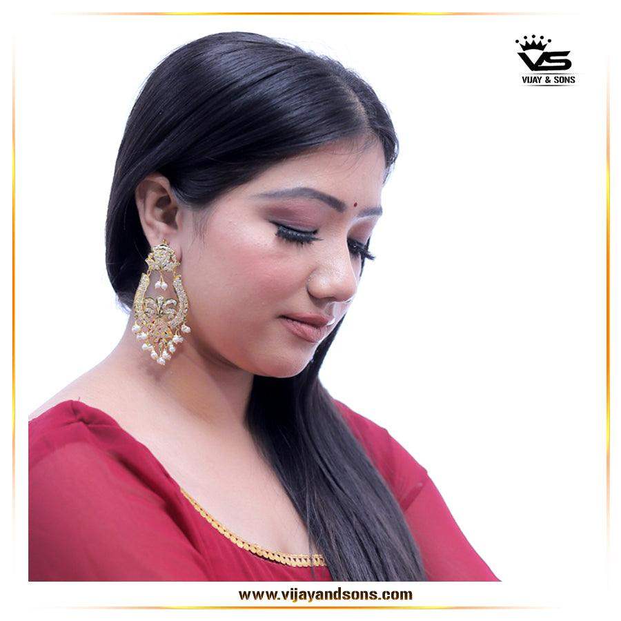 Jadau Earrings 564799 - Vijay & Sons