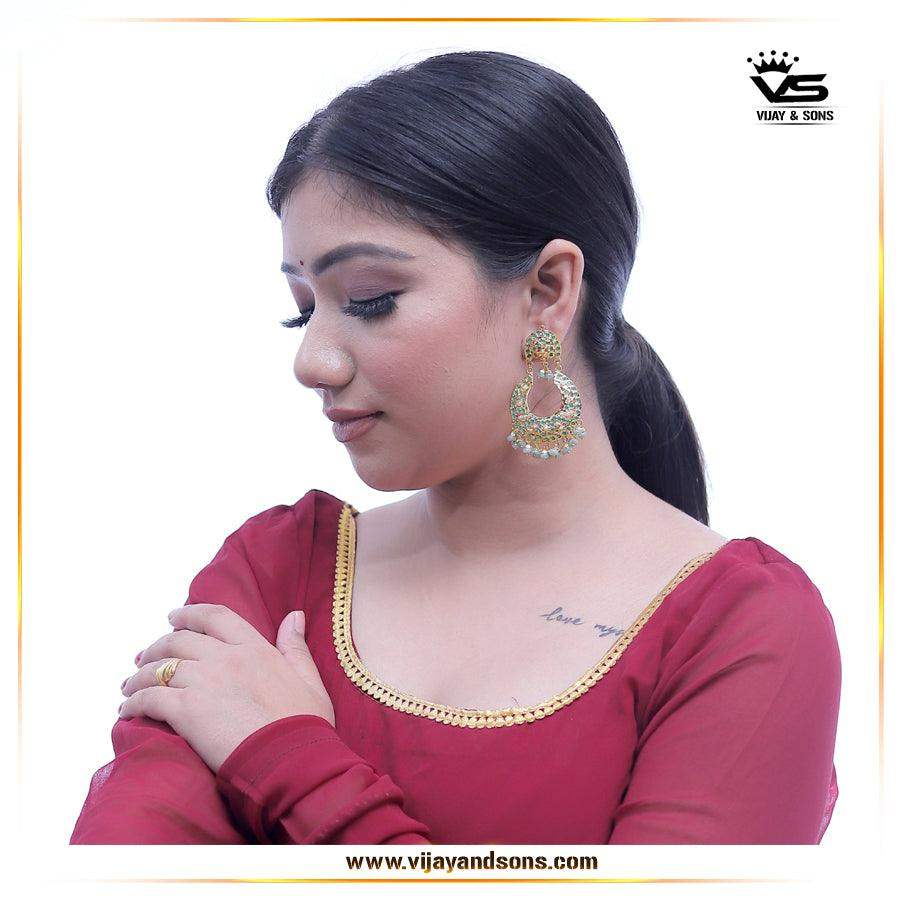Jadau Earrings 564789 - Vijay & Sons