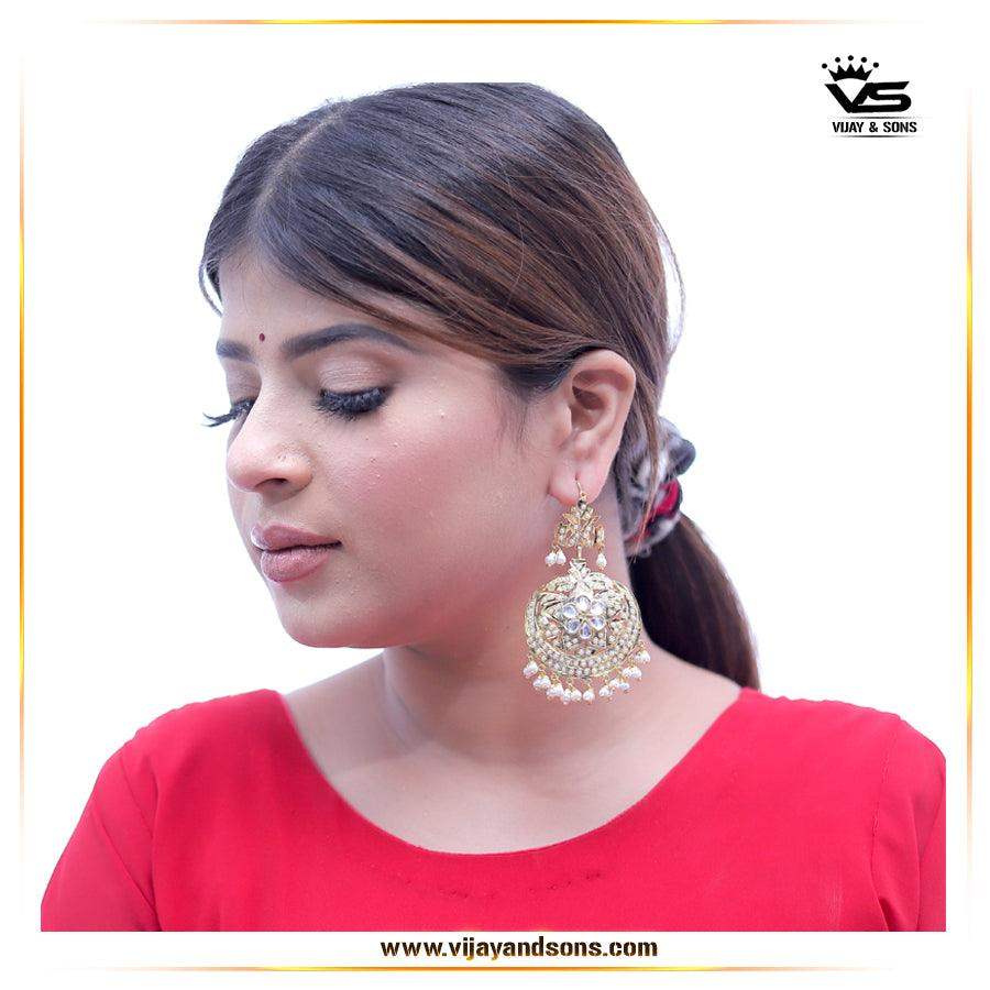 Jadau Earrings 564793 - Vijay & Sons