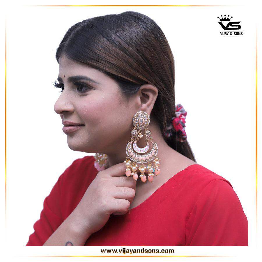 Kundan Earrings 3334 - Vijay & Sons