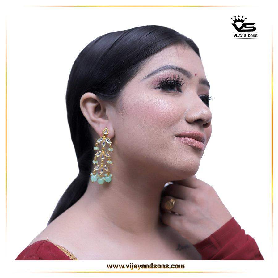 Kundan Earrings56789 - Vijay & Sons