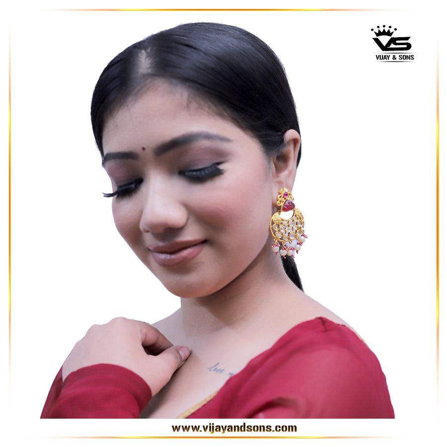 Kundan Earrings - Vijay & Sons