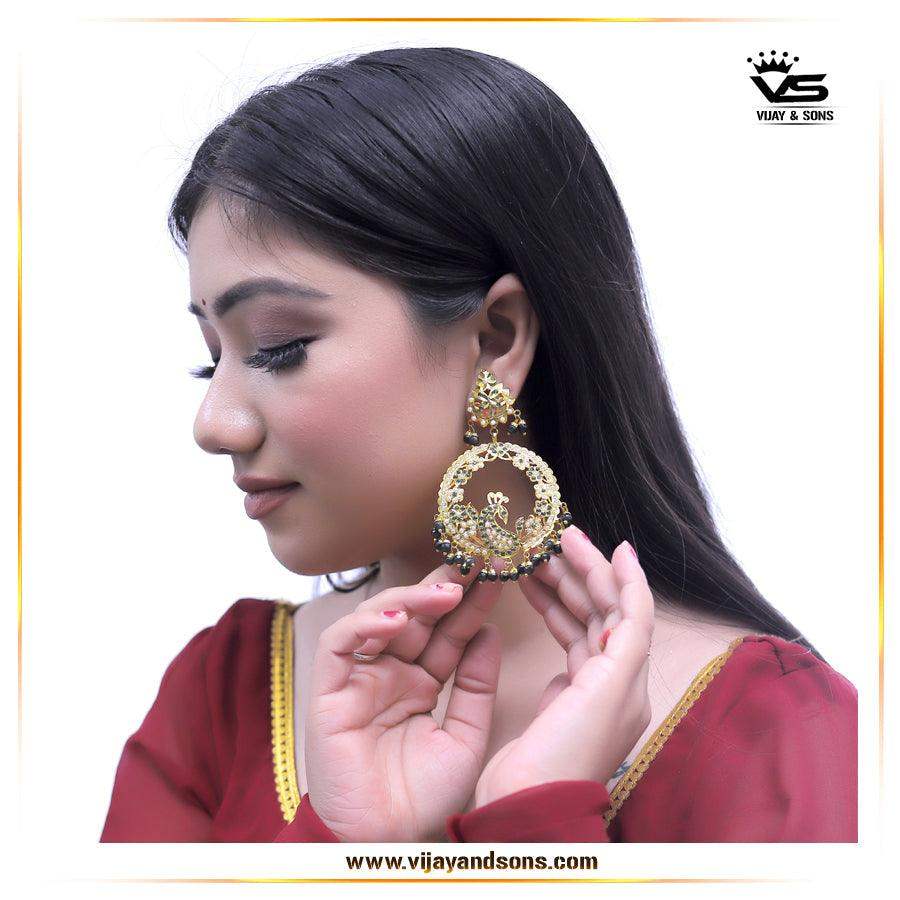 Jadau Earrings 45556 - Vijay & Sons