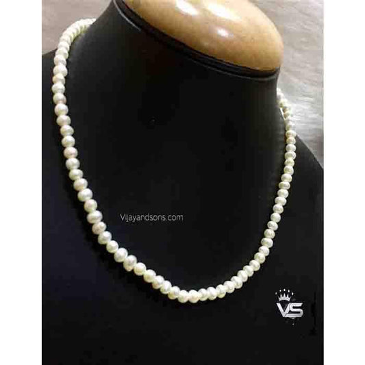 real pearl single layer quality mala - Vijay & Sons