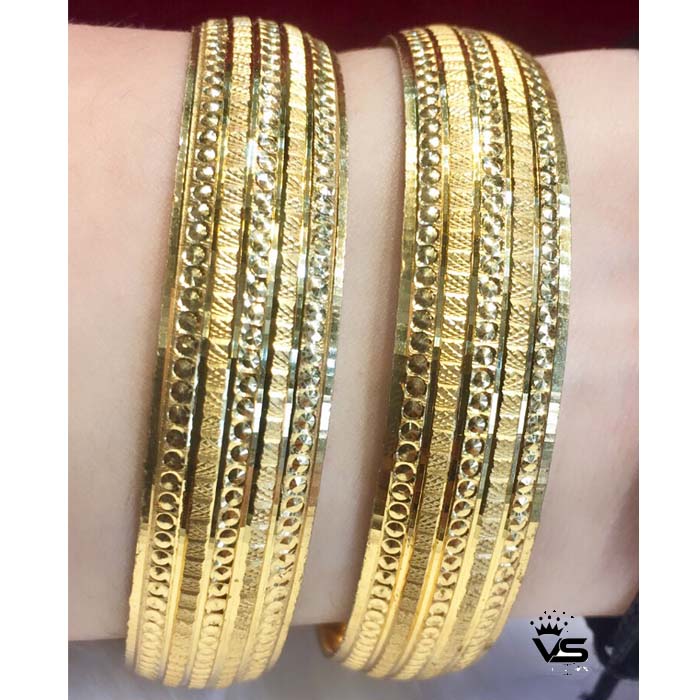 Designer Gold Plated Bangles freeshipping - Vijay & Sons