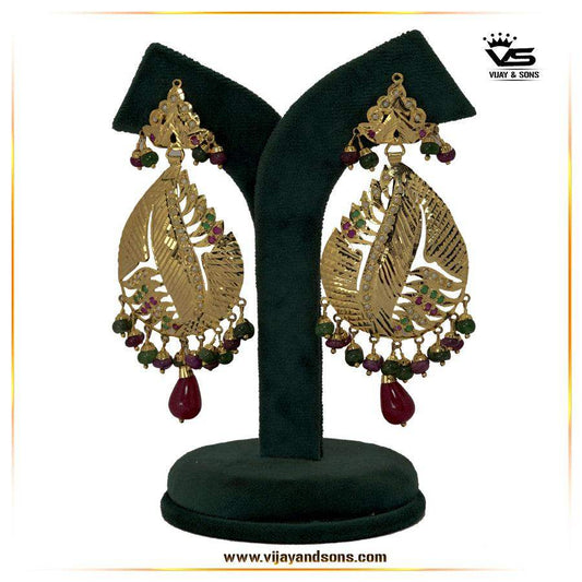 Jadau Earrings 255352 - Vijay & Sons
