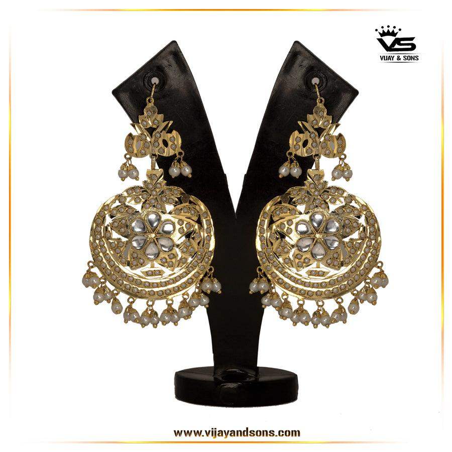 Jadau Earrings 564793 - Vijay & Sons
