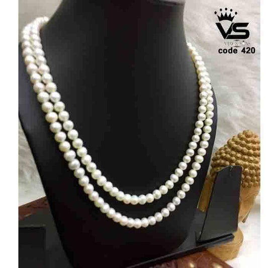 fresh water real double layer mala - Vijay & Sons