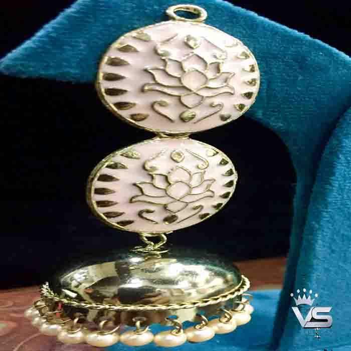 Traditional Pearl Jhumki Earrings Set - Vijay & Sons