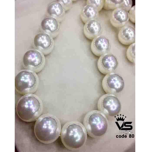 big white pearls mala for women - Vijay & Sons