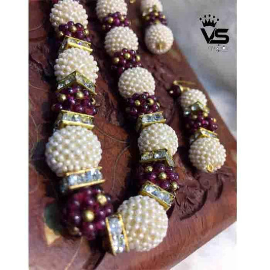 ruby pearls mala for women - Vijay & Sons