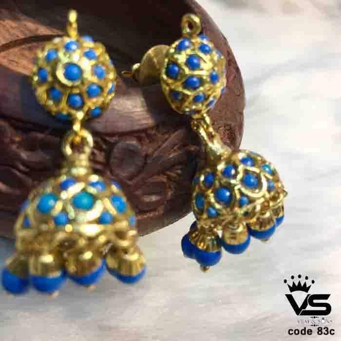 Jadau Earrings 35458 - Vijay & Sons