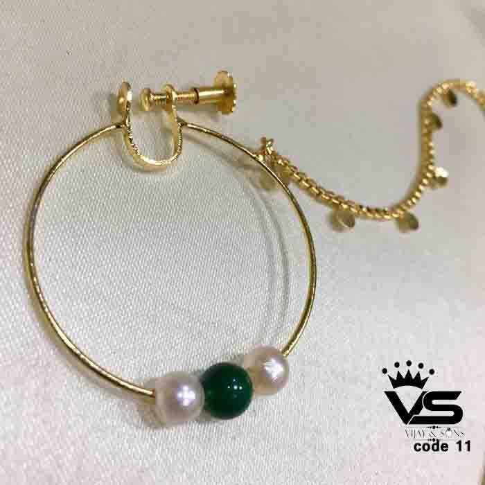 goldplated nath - Vijay & Sons