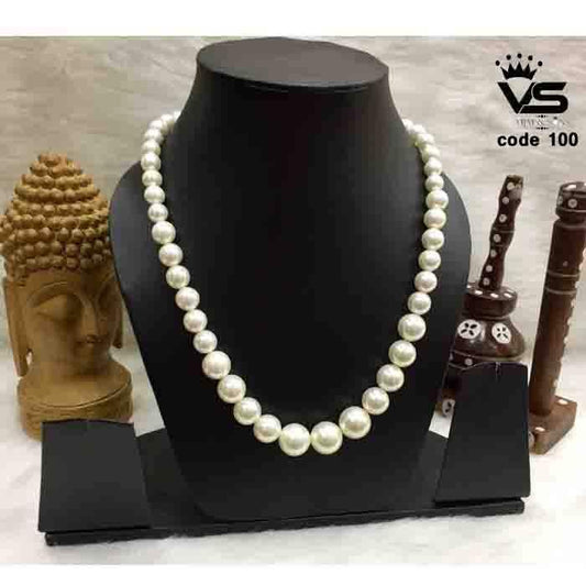white pearl stylish malla for party wear - Vijay & Sons