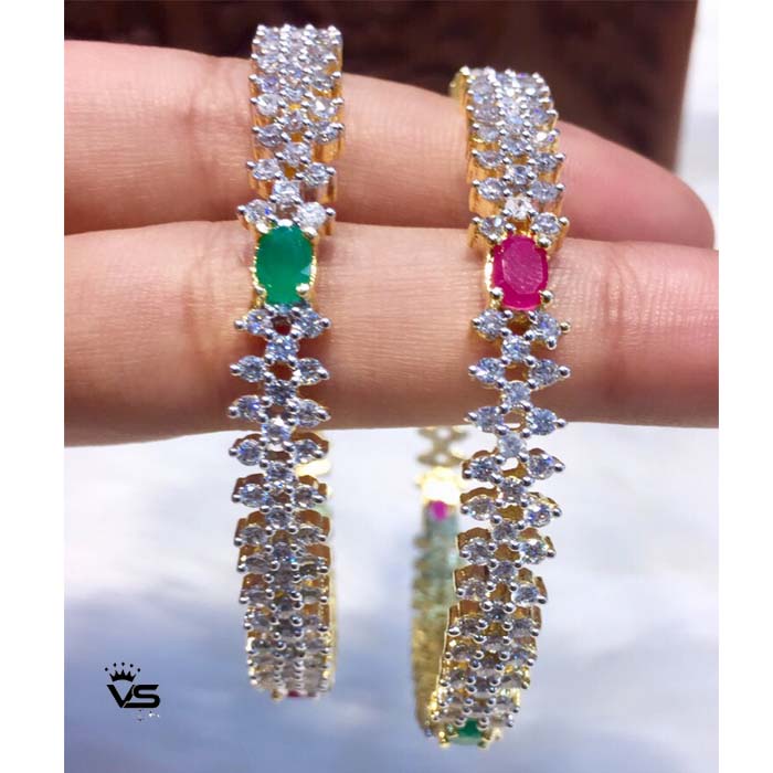 Unique Gold Plated Bangles Set freeshipping - Vijay & Sons