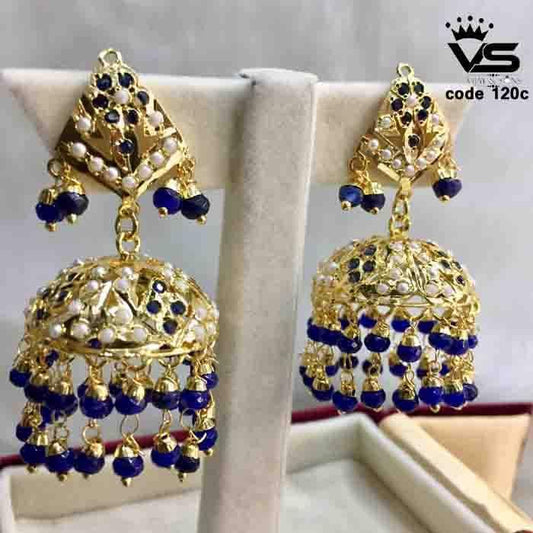 Fancy Stone Earrings 33548 - Vijay & Sons