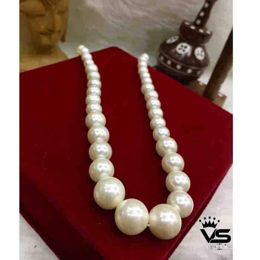 white pearl stylish malla for party wear - Vijay & Sons