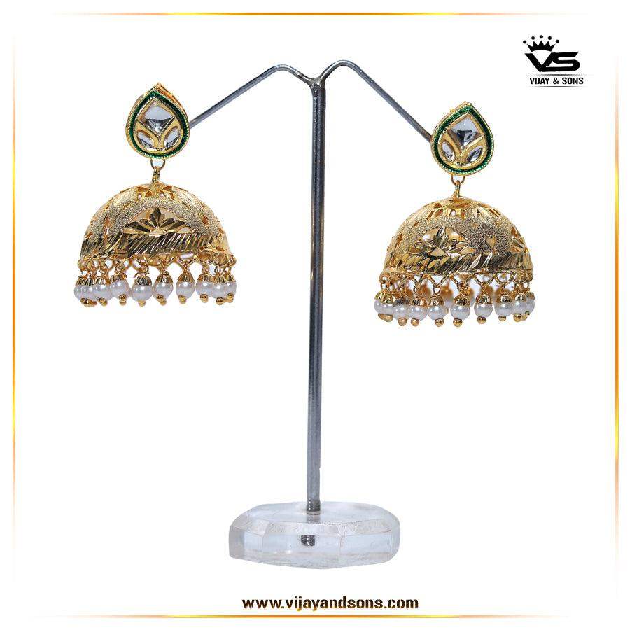 Kundan Earrings - Vijay & Sons