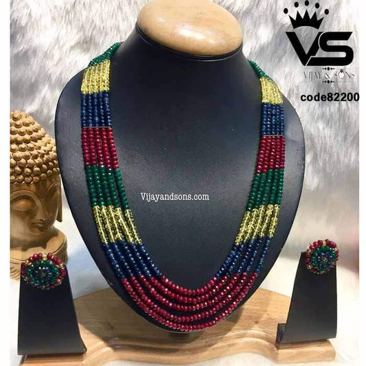 Pearl Necklace Gold / Long Pearl Mala For Women And Girls - Vijay & Sons