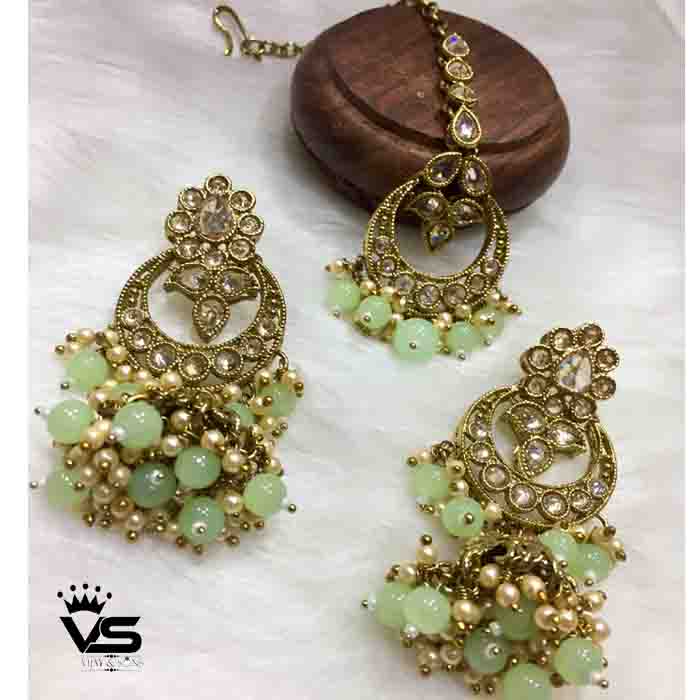 pearl highlights tika set freeshipping - Vijay & Sons