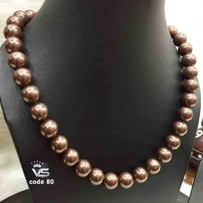 brown pearls mala for girls - Vijay & Sons