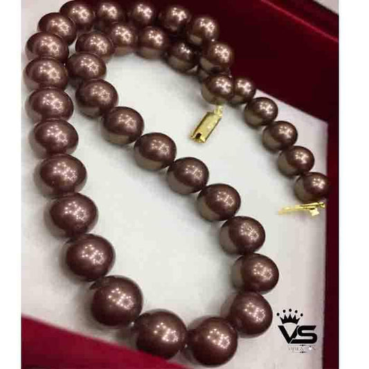 brown pearls mala for girls - Vijay & Sons