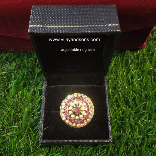 Jadau Ring 916381 - Vijay & Sons