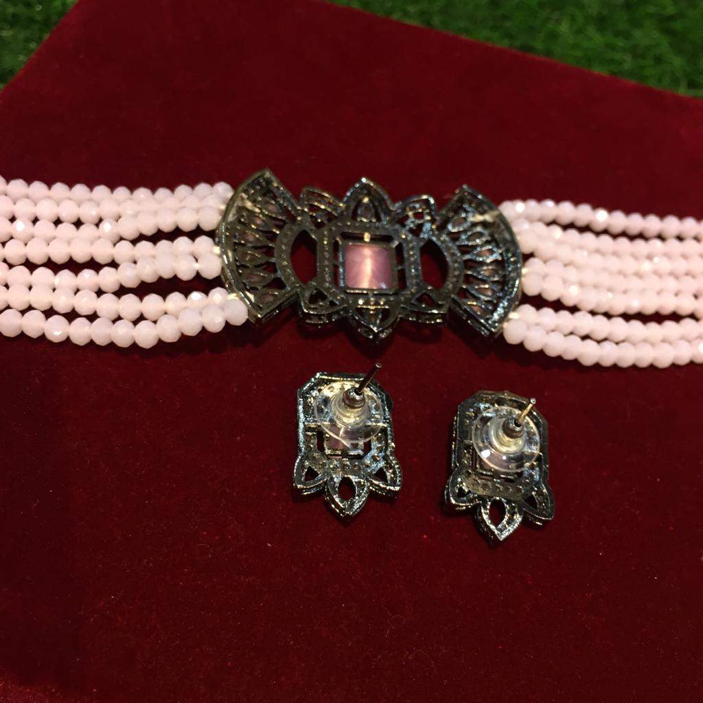 American Diamond Necklace Set - Vijay & Sons
