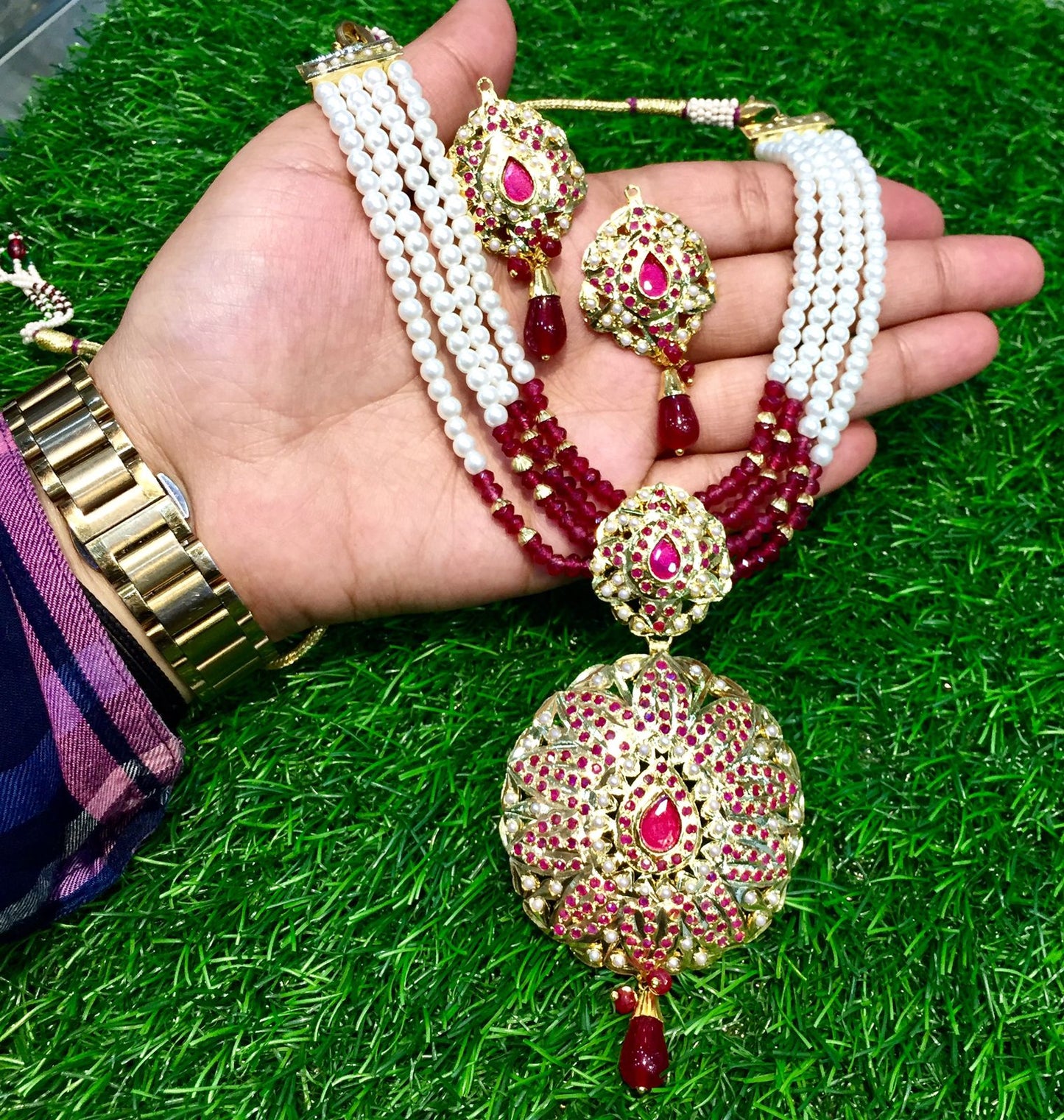 Jadau Necklace Sets 3005348