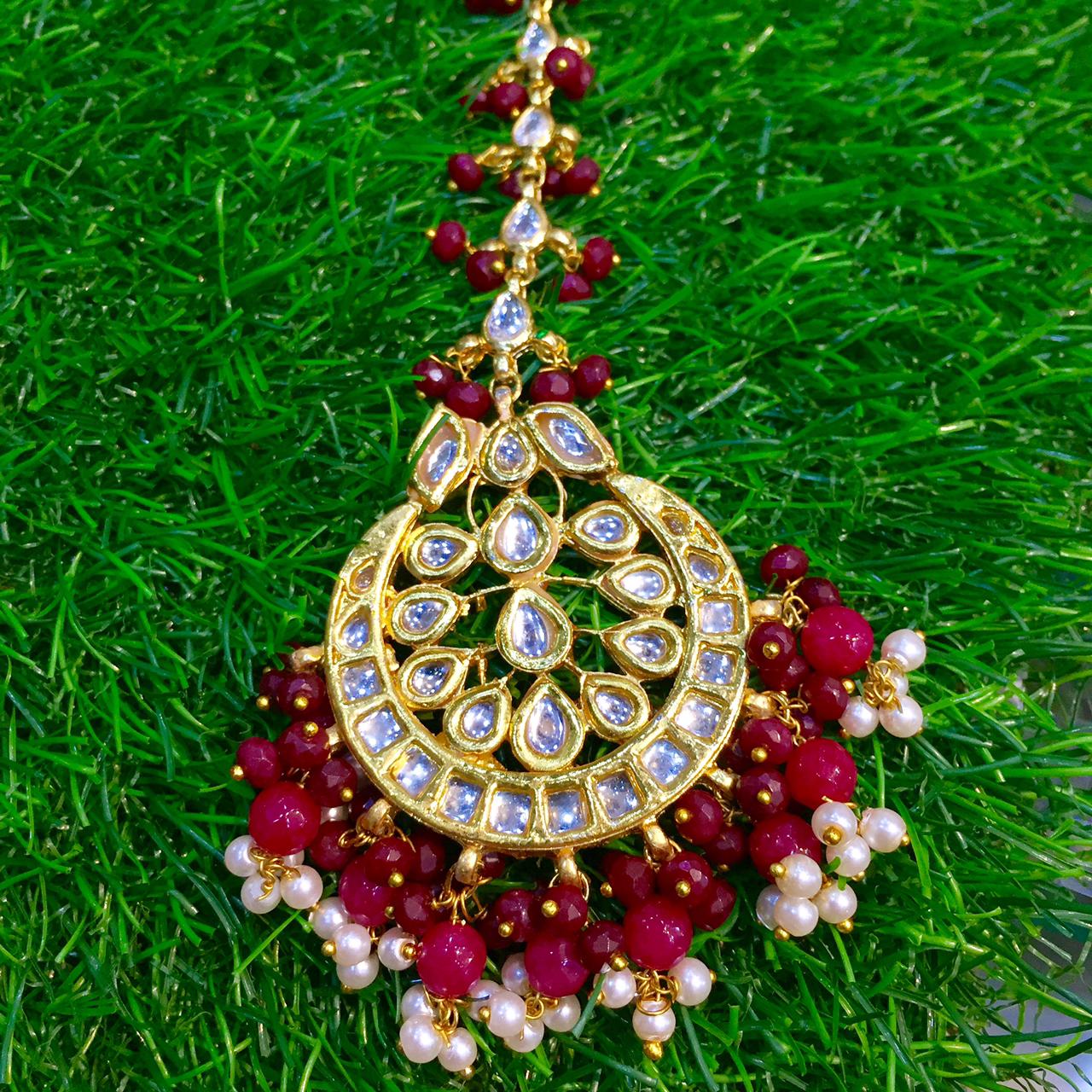 Kundan Maang Tikka 8163815 - Vijay & Sons