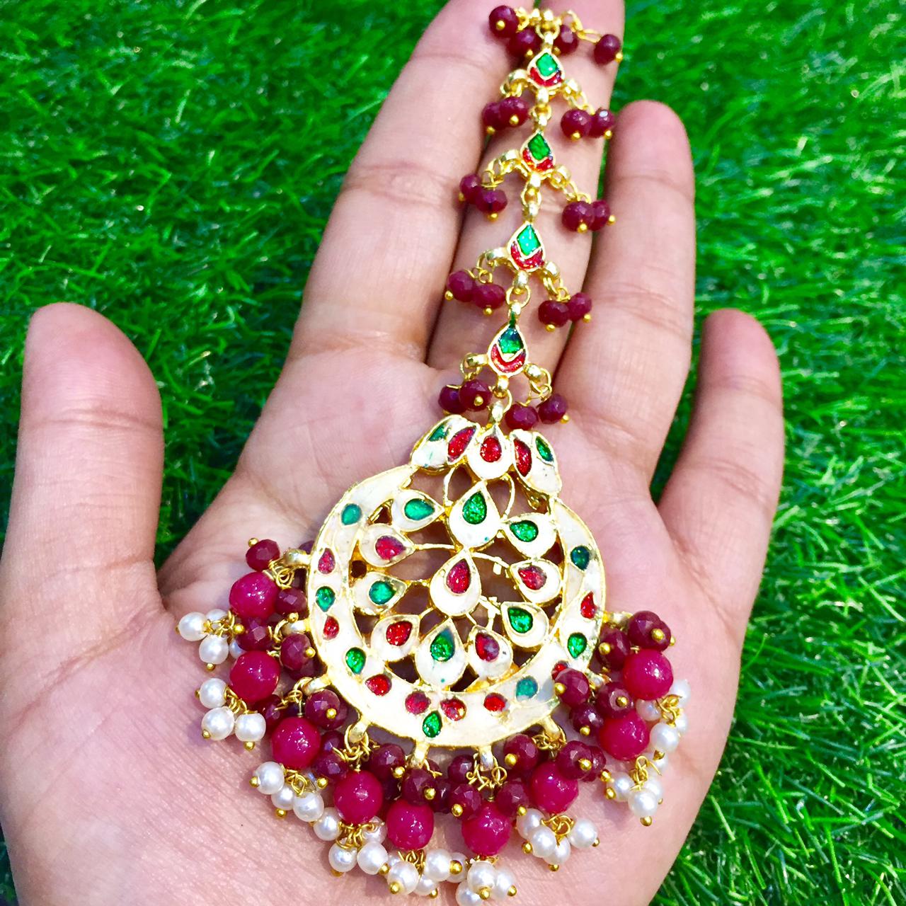 Kundan Maang Tikka 8163815 - Vijay & Sons